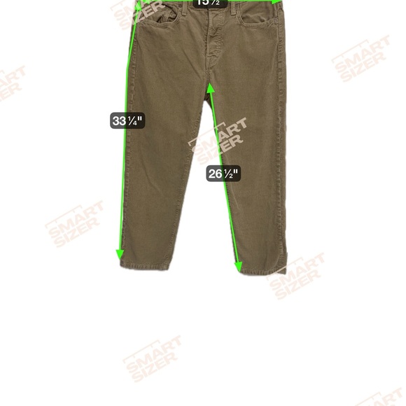 Vince Women’s Corduroy Straight Leg Pants Khaki Brown Size 6 - Picture 4 of 4